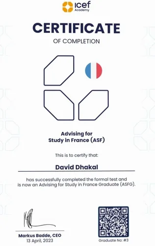 Advising for Study in France (ASF), ICEF Academy