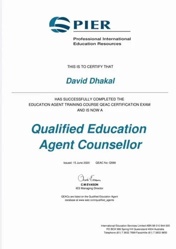 Qualified Education Agent Counsellor (QEAC), Australia