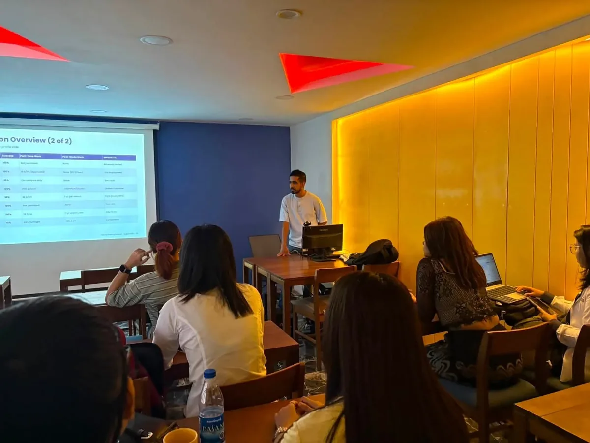 David Dhakal leading counsellor training at Saturday Education